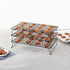 Restaurantware Met Lux 15.7 x 9.8 x 8.3 Inch Wire Baking Rack Set, 3-Tier Stackable Oven Wire Rack Set
