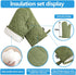 Oven Mitts and Pot Holders Set, 4 pcs, High Heat Resistant 500 Degree Cotton Glove (12 Inch, Green)