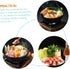 UPKOCH Sukiyaki Cheese Fondue Nabe BBQ Stove, Mini Cast Iron Skillet for Outdoor Cooking, Non-Sticky Pot