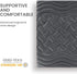 SLEEP ZONE Full Size Cooling Mattress Topper, Premium Zoned Cool Mattress Pad Cover (Grey, Full)