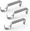 IHRDNNR Adjustable Curtain Rod Holders, Heavy Duty Silver Brackets for 7/8 or 1 Inch Rods, Set of 3