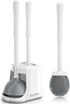 Newest Toilet Plunger and Brush Set, Heavy Duty Silicone Brush and Ventilated Holder, 2-in-1 Combo for Bathroom