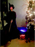 Halloween Party Mist Maker, Ultrasonic Water Fountain Fogger with 9 LED Lights for Rockery Fish Tank Decor