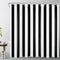 LB Black and White Shower Curtain, Striped Bathroom Curtain, 72x72 inch Waterproof Polyester Fabric