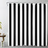 LB Black and White Shower Curtain, Striped Bathroom Curtain, 72x72 inch Waterproof Polyester Fabric