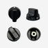 Replacement Burner Knobs for Blackstone Gas Griddle 36" & 28", Black (4 Pcs) - Fits Models 1517 1853 1554 1825 1836
