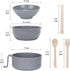Microwave Ramen Cooker with Chopsticks and Spoon, Ideal for Office College Dorm Room, Dishwasher-Safe, BPA-Free (Gray)