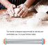 Stainless Steel Rolling Pin, Non-stick Adjustable Cake Dough Roller with Thickness Ring, Bakeware Tool