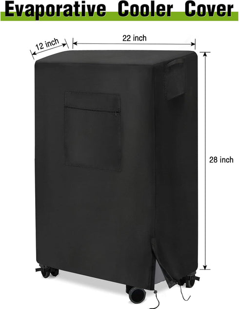 Evaporative Cooler Cover for Hessaire MC18M/MC18V | Heavy Duty Waterproof Cover for Swamp Cooler/Outdoor Air Conditioner