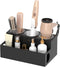 NIUBEE Hair Tool Organizer, Black Acrylic Blow Dryer and Styling Organizer, Bathroom Countertop Storage Stand