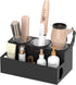 NIUBEE Hair Tool Organizer, Black Acrylic Blow Dryer and Styling Organizer, Bathroom Countertop Storage Stand