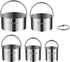 iNeibo Biscuit Cutter Set, Round Shape Cookie Cutters for Pastry Dough Baking, DIY Cake Décor