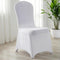 MAQIHAN 3PCS Chair Covers - 3PCS Folding Chair Covers Spandex Stretch White
