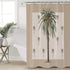 Palm Tree Shower Curtain Set with Hook, 36" x 72", Tropical Beach Plant Leaves, Waterproof Bath Curtains