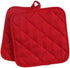 Pack of Four Red Cotton Pot Holders (2 Sets of 2) for Home Store