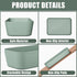 Plastic Drawer Organizers, 10 PCS Bathroom and Vanity Organizer Bins, Green Makeup Storage for Bedroom, Kitchen, Office