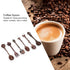 Fdit 6Pcs Vintage Carved Coffee Spoon Set, Retro Zinc Alloy Dessert Cutlery for Kitchen (Red Bronze)
