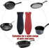 2 Pack Silicone Pan Handle Sleeve, Heat Resistant Cast Iron Skillet Handle Covers for Kitchen