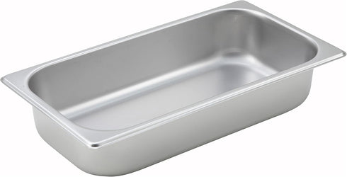Winco 1/3 Size Pan, 2-1/2-Inch Stainless Steel Cookware