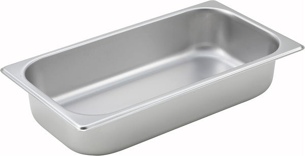 Winco 1/3 Size Pan, 2-1/2-Inch Stainless Steel Cookware