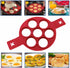 Flip N Cook Silicone Pancake Mold, Flip'n'cook Pancake Maker (Red-Round)