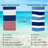OZ 100% 72"x40" Packable PARK & Turkish Beach Towels Oversized Cotton Quick-Dry Absorbent Sand-Free Blanket Extra Large
