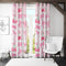 Reateforin Preppy Pink Cherry Bows Curtains Princess Curtains for Girls Bedroom Coquette Decor
