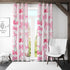 Reateforin Preppy Pink Cherry Bows Curtains Princess Curtains for Girls Bedroom Coquette Decor