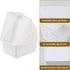 Gloreen White Plastic Basket, 8 Quart Weave Storage Baskets, Set of 4