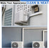 Mini Split Line Cover - 4'' 7.5 Ft Waterproof Decorative Pipe Cover for Mini Split Air Conditioner Central AC HVAC