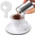 2 Pcs Stainless Steel Dredges and Powdered Shaker with 16 pcs Printing Molds Stencils, SENHAI Salt Pepper Coffee Cocoa Cinnamon Power Can with Hole or Fine-Mesh Lid for Kitchen Baking Cooking by SENHAI