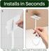 2-Pack Under Cabinet Banana Hook, Metal Hanger, Adhesive Foldable Banana Rack, Keep Bananas Fresh (White)
