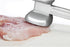 HIC Kitchen Non-Stick Meat Tenderizer - Dual-Sided with Toothed and Plain Heads, Silicone-Coated