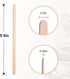 YANPROG 5.5" 100 Wooden Coffee Stirrers Coffee Stir Sticks Pcs, Natural Birch Round End Thick Birch Wood Eco-Friendly