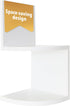 kieragrace Priva Corner Wall Shelf - Set of 2, White, 7.75" x