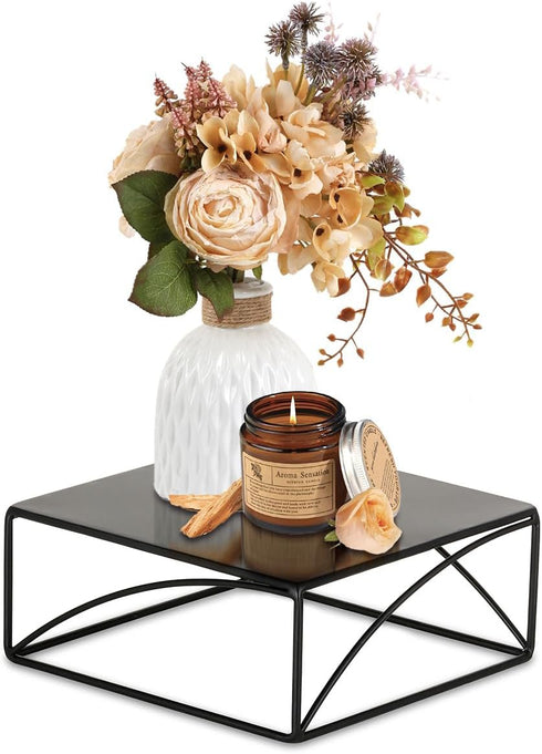 NUPTIO Cake Stand Cupcake Display Metal Dessert Pedestal Stands Food Riser Black