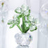 Crystal Flower Dreams Four-Leaf Clover Figurine - Collectibles Crystal Ornament Gift for St. Patrick's Day