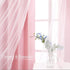 2 52x84 Inches Pink Blackout Curtains with Sheer Overlay, Panels, Thermal Insulated & Soundproof, Lace Trim