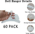 60 Pack Hangers,18 inch 18 inch Doll Clothes Doll Clothes Hangers, Doll Hangers for Dolls, Plastic Hangers