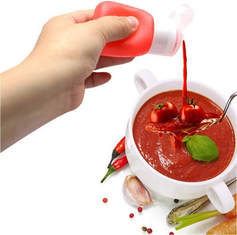 YINGGG Portable Salad Dressing Container - Leakproof Sauce Storage Bottle, Dressing to Go for Lunch (Set of 4, 55ML)