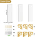3 Pack Hoikwo Butterfly Wall Shelves, White Gold Floating Book Shelves, for Mother, Mom, Women, Girls, for Preppy Room