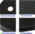 5 Pack Extra Thick Silicone Trivets Heat Resistant Pot Holder and Oven Mitts, Nonslip Insulation Honeycomb Rubber Hot