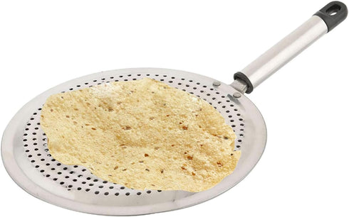 Stainless Steel Roasting Net,Stainless Steel Wire Roaster,Roaster,Cooking Rack for Papad and Khakras,For Baking Rotis and Parathas-Silver by Satre Online and Marketing