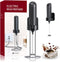 Rechargeable Handheld Milk Frother for Coffee, Electric Whisk with Wall Mounted Stand for Lattes, Hot Chocolate