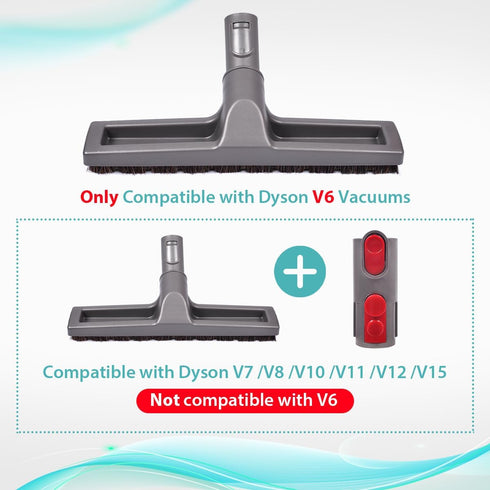 V7 V8 V10 V11 KEEPOW Hardwood Floor Attachment Tool FlatOut Head & Converter Adapter Compatible with Dyson Cordless