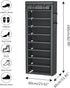9 Closet Calmootey Tier Shoe Rack Organizer,Portable Shoe Shelf with Nonwoven Fabric Cover