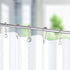 Titanker Shower Curtain Hooks Rings, Rust-Resistant Metal Shower Hooks for Bathroom Shower Rods (Set of 12, Matte