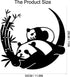 PLIGREAT Cute Panda Metal Wall Sculpture, Front Door Welcome Sign Hanging Wall Art Decor