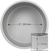 PME Professional Aluminum Baking Pan, Round 8 x 3