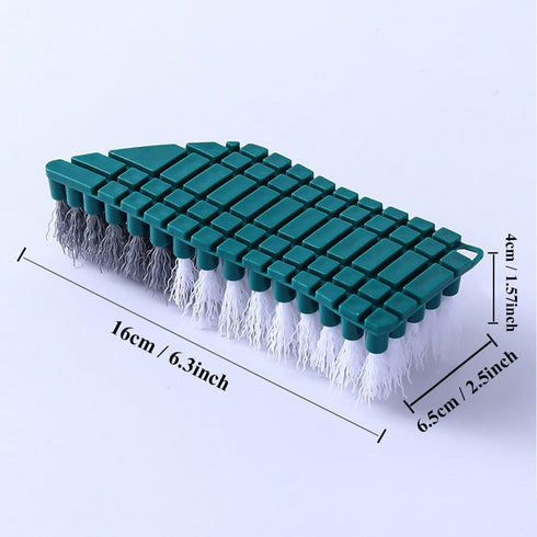 Bendable Scrub Brush Cleaning Brush, Deep Cleaning Toilet Brush with Non-Slip Grip & V-Shape Stiff Bristles for Shower,